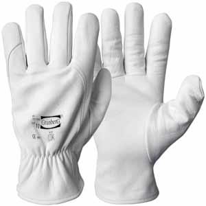 Freight Pallet (max 240 cm): 36 (6/layer) Art: 103.4190 Standard: EN 420 Assembly Gloves A-grade cow grain leather, unlined. Fits the hand well. Soft and strong leather ensuring long life-span.