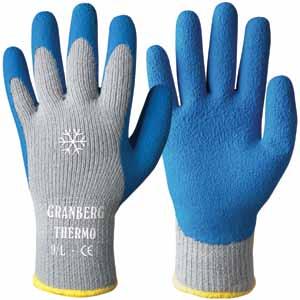 4.3 Latex Knitted Winter Gloves With foamed Latex-coating. Blue colour. Very comfortable and warm gloves with good grip. Soft and flexible gloves with long life.