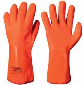 9.1 PVC PVC Gloves Fully dipped, winter lined. Oil and acid resistant. Heavy-duty. Provide good thermal insulation. 4121 JKL 363 3 111, 374, 511 I 9.
