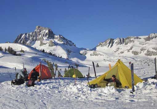 Snow Camping at Thousand Island Lake Bloody Canyon to