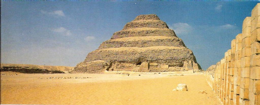 Old Kingdom Architecture: The First Pyramids The famous Stepped Pyramid at Saqqara, Egypt, c. 2630 B.