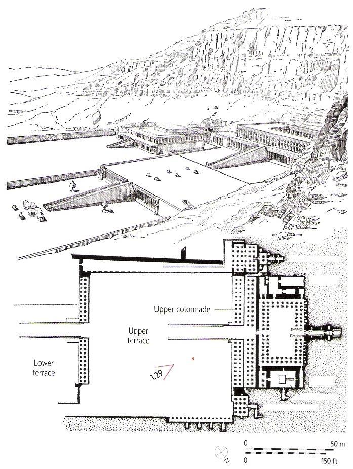 The Middle & New Kingdom Architecture: Mortuary Temples Queen Hatshepsut s mortuary