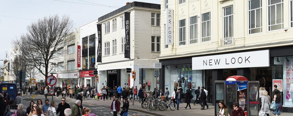 INVESTMENT SUMMARY Brighton is one of the largest and most popular retail & commercial centres in the South East with an affluent primary catchment population of 511,000 swelled by 8.