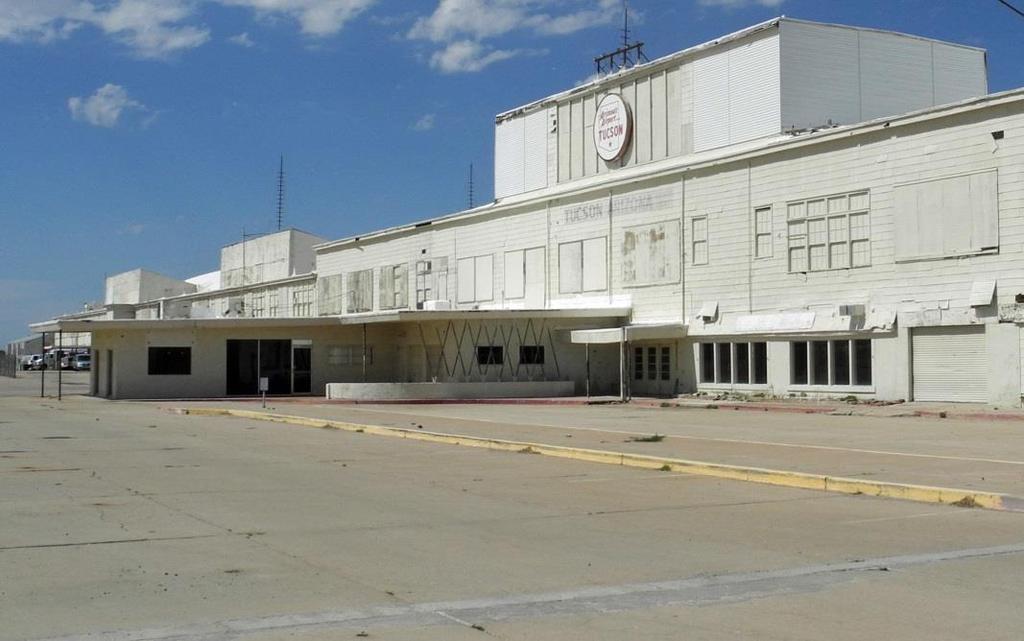 The old airline passenger terminal served Tucson until 1963.