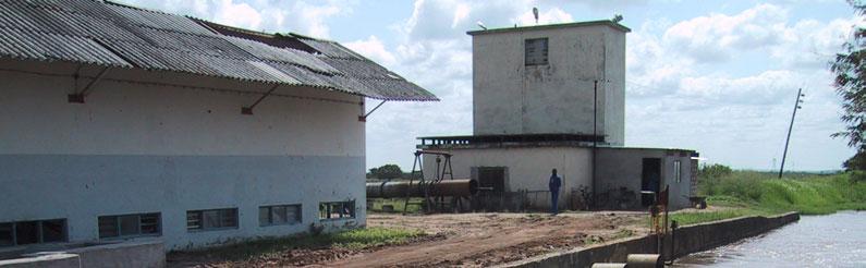 The intake and pumping station of Mafambisse Sugar Estate is the largest hydraulic installation in the Pungwe River On the Mozambican side, 19 small dams have been identified, mainly for irrigation.