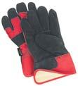 Split Cowhide Acrylic Boa-Lined Fitters Gloves Premium split cowhide leather construction Full