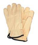 85 PREMIUM GOAT GRAIN FLEECE-LINED GLOVES Top split leather back and cuff construction