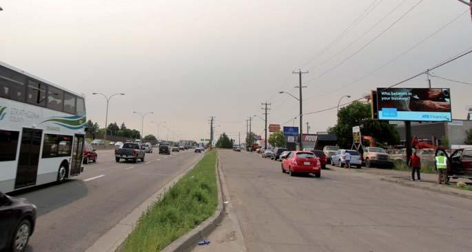 7710 Yellowhead Trail CURRENT: Digital Westbound, Static Eastbound 84,000 Westbound + 84,000 Eastbound Description: This site location is among the highest traffic locations in the City of Edmonton