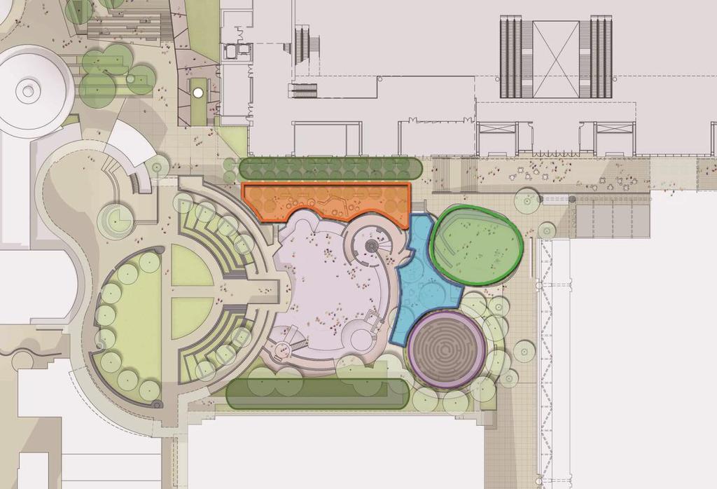 PLAZA LAWN LEARNING GARDEN SCOPE OF PROPOSED IMPROVEMENTS ICE RINK MOSCONE BALLROOM CHILD DEVELOPMENT CENTER NATURE WALK FERN DELL