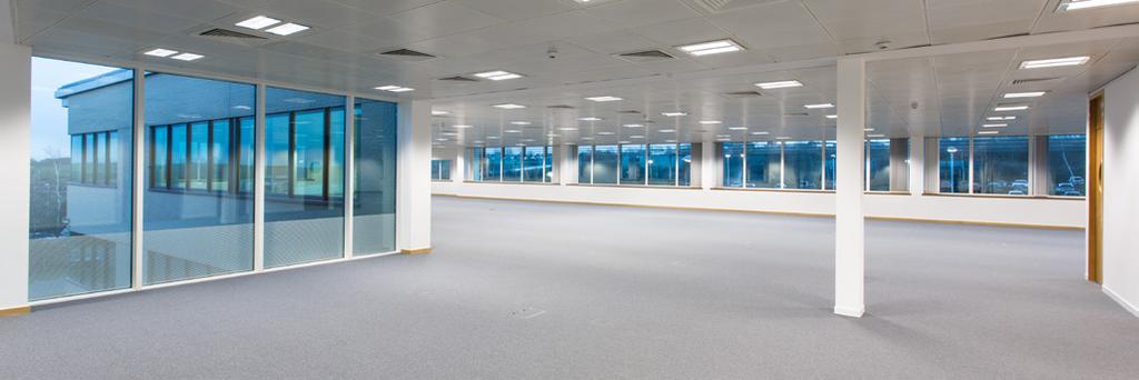 SPECIFICATION Fully accessed raised floors Comfort cooling Suspended ceilings incorporating LG3 lighting Air-conditioned reception