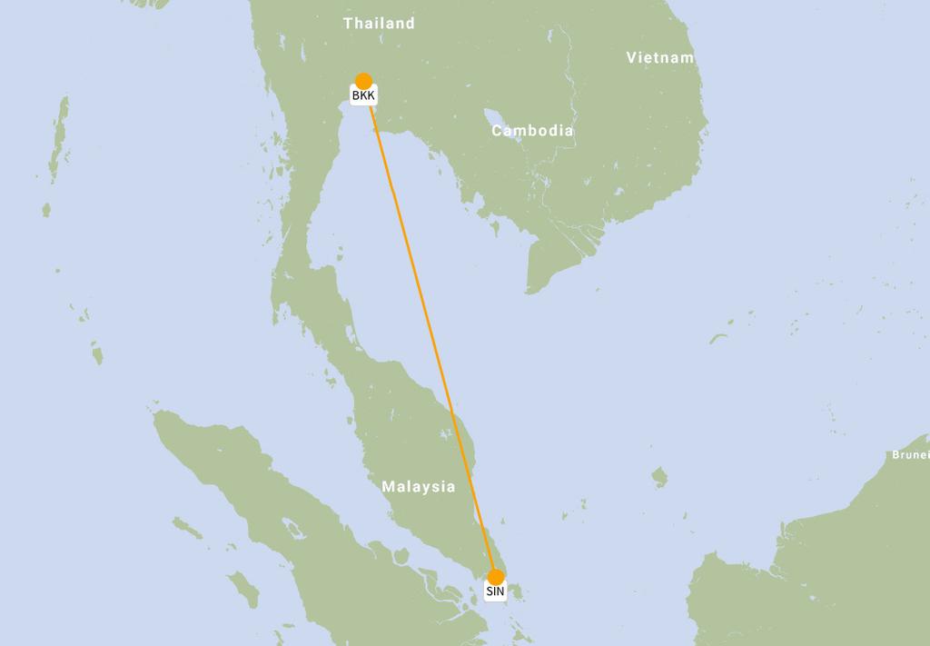 11 BKK SIN Bangkok Suvarnabhumi Singapore 16% 1% 1% 2% 7% 29% BKK 44% SIN Airbus A33 Airbus A35 Boeing 787 Boeing 747 Airbus Industrie A33 5, 4, 3, 2, 1,..5 1. 1.5 2. 2.5 3. 3.5 4.