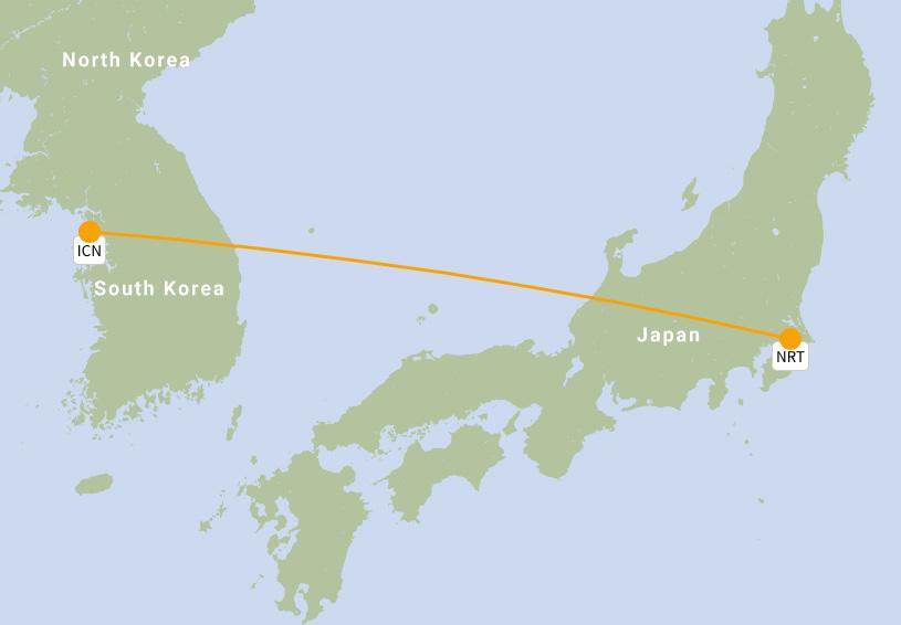 18 ICN NRT Seoul Incheon Tokyo Narita 4, on route 9 Seats 2,794,139 Passengers carried 2,265,116 Passenger load factor 81% ICN NRT 2% 1% 2% 6% Airbus A33 12% 61% Boeing 767 16% Airbus A38 Boeing 747