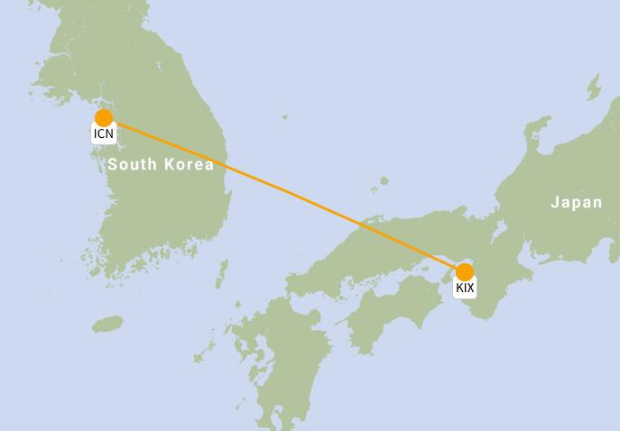 6 ICN KIX Seoul Incheon Osaka 5, on route 8 Seats 3,692,99 Passengers carried 2,896,88 Passenger load factor 78% ICN KIX 3% 1% 1% 15% 44% Airbus A33 Airbus A35 Boeing 767 27% Boeing 747 Airbus A38