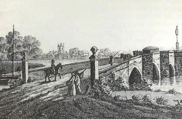 Clopton Bridge 7 8 The East Bank Stratford s splendid 14-arched medieval bridge was constructed