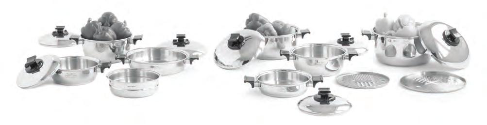 Gourmet Set (17 pcs.) COOKWARE Superior-quality utensils that work together for maximum versatility like having 66 separate utensils for cooking, serving, storing, baking, and steaming.