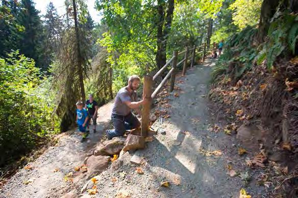 Upper Spencer Butte Trail Construction In 2015, the