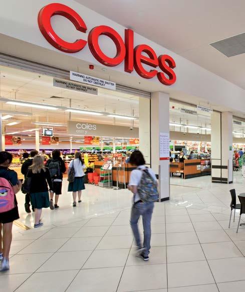 anchored by major retailers such as Coles, Woolworths and IGA (Metcash).