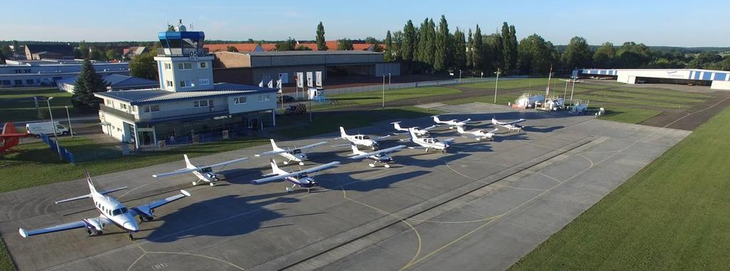 Our aircraft fleet and synthetic training devices: AEROTOURS Aviation Training operates one of the largest training fleets of aircraft in the eastern part of Germany.