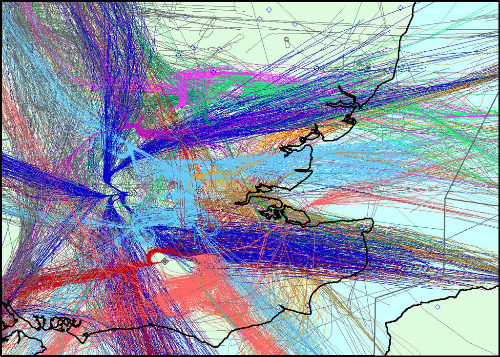 Stansted All other flights Dutch airspace London