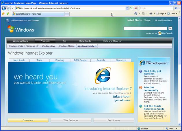 Slika 7.1 Internet Explorer home page Slika 7.2 Mozila.