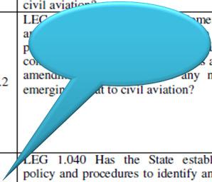 identify the ICAO reference