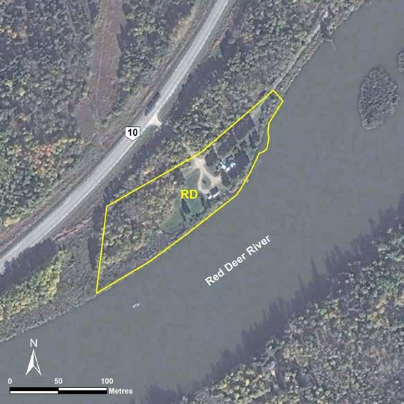 Red Deer River LAND USE CATEGORIES RECREATIONAL DEVELOPMENT (RD) Size: 1.00 ha or 100 per cent of the park.