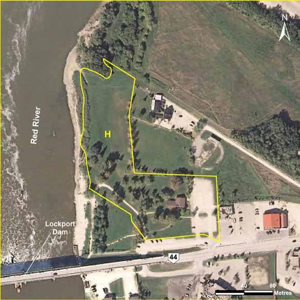 Lockport LAND USE CATEGORIES HERITAGE (H) Size: 2.26 ha or 100 per cent of the park.