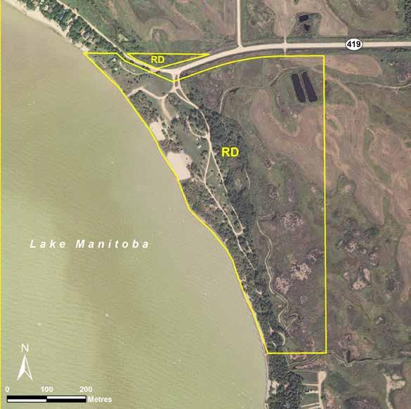 Lundar Beach LAND USE CATEGORIES RECREATIONAL DEVELOPMENT (RD) Size: 23.41 ha or 100 per cent of the park.