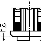 CUT OUT 9x3 mm AMBIENT TEMPERATURE 5 ºC GWT 85 C GWT NO FLAME (<sec) 75 C S X L FLAT. 5 X. Drawing - - 3 Vertical terminal 6.
