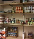 Food Pantry: The hotel turned a storage room into a food storage pantry for employees.