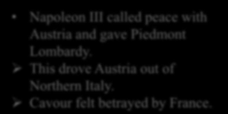 In 1859, when Piedmont mobilized its armies, tensions grew with Austria.