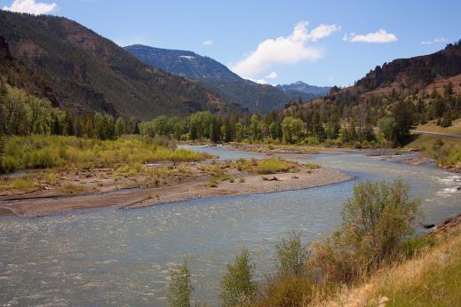 The North Fork of the Shoshone River valley provides a perfect setting for the Absaroka Mountain Lodge guest ranch operation.