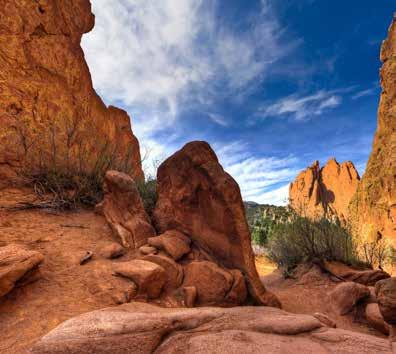 Albuquerque, NM Night 5 El Monte Sagrado - Taos, NM TOUR COST PER PERSON Double Single $2,570 $3,070 *Tour Cost Includes Guest Protection Plan Day 2 - Thur, Oct 4 Garden of the Gods This morning we