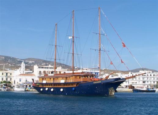 M/S GALILEO MOTOR SAILER The 48 meter M/S Galileo is a classic steel hull motor sailer, with spacious and well appointed interiors renovated in 2016.