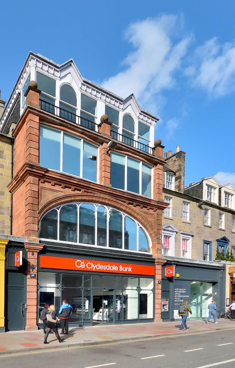George Street is a key business location within the city, connecting Charlotte Square and St Andrew Square.