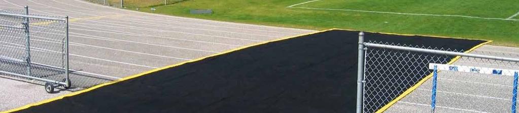 Sideline Track Protector Running Track Gold White Crossover-Zone track protector is ideal for fields with surrounding running tracks.