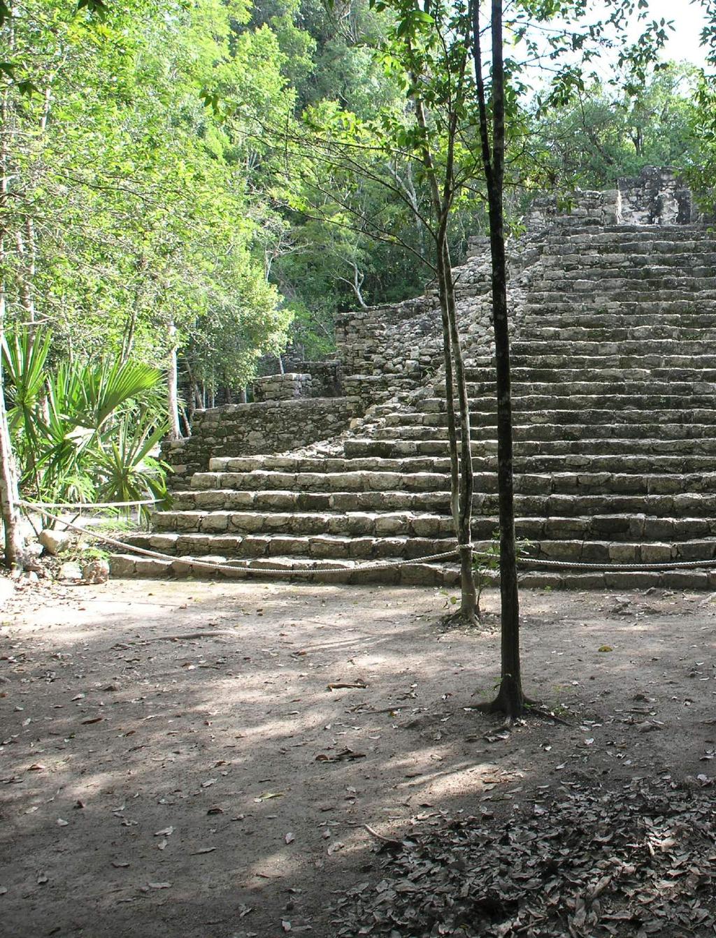 INTERESTING FACTS ABOUT COBA The main pyramid, Nohoch Mul meaning 'large hill', is 42 meters tall (138 feet), the highest in the Yucatan peninsula.