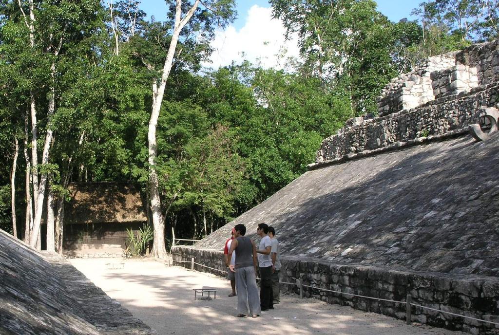 Coba was built in 100 BC, but encountered most of its activity and its highest population between 400 to 1 100 A.D.
