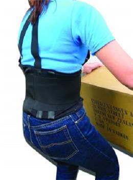 BACK SUPPORT BELT STRAP Style: 40338W Durable and lightweight back support belt Designed to
