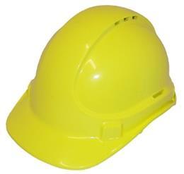 VENTED RATCHET HARD HAT Style: 42001W Australian made 6 point terylene harness Unique crown cooling vents for outdoor/indoor use Adjustable headband Replaceable Terry Towel Sweatband (TA094) 25mm
