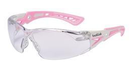 LADIES PINK BOLLE RUSH PLUS SPEC Style: 40407W Ultra light weight Built in brow protection Adjustable PVC nose bridge plus co-moulded temple arms