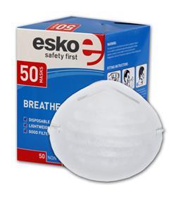 DUST MASK BOX 50 Style: 40318W Non Toxic Dust Mask A lightweight mask for comfortable, extented wear Aluminium nose-piece can be moulded to individual comfort and seal 50