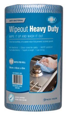 BLUE WIPEOUT TOWELS Style: 40871W Anti-bacterial to reduce germ growth HACCP compliant - Colour coded Strong and good absorbency Low linting Reusable Price is for 1 UNIVERSAL VEHICLE SPILL KIT 20L