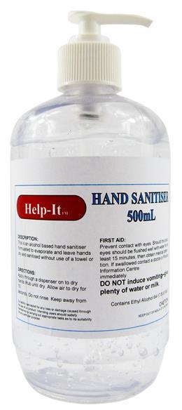PLATINUM HAND SANITIZER 500ML PUMP BOTTLE Style: 40498W Platinum Hand Sanitizer