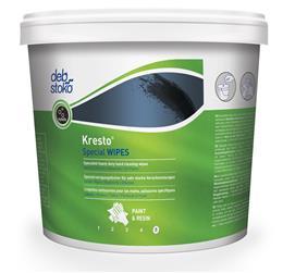 DEB KRESTO SPECIAL ULTRA WIPES 150 Style: 41094W For mobile use without water in industrial environments including print and paintshops Tough, extra-large wipes Impregnated with mild
