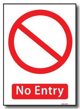 NO ENTRY SIGN Style: 40176W No