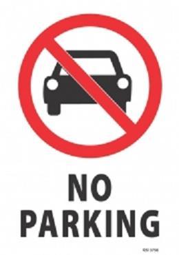 NO PARKING SIGN 240 X 340 MM Style: 41551W
