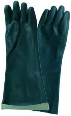 CHEMICAL DOUBLE DIPPED PVC 27CM GLOVE Style: 50003W Jersey Lined Double Dip PVC gauntlet glove with granular
