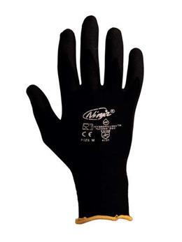 NINJA HPT PALM COATED GLOVE Style: 50196W Nylon liner with hard wearing HPT (Hydropellent Technology) Coating The HPT process creates a spongy, soft, durable, flexible coating that repels liquids to