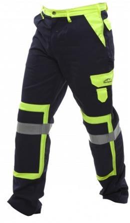 TROUSERS WESTPEAK HI VIS TROUSER Y/N Style: 20074W 65% polyester 35% cotton, heavy duty 290gsm fabric Triple stitching, very comfortable to wear